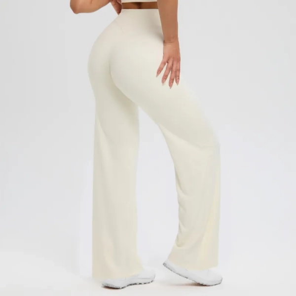 TKITK Womens Leggings Straight Leg Bottoms High Waist Yoga Pants GYM Leggings Pilates Cycling Running Sports Wide leg Trousers For Women