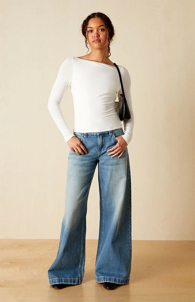 Shaina Long Sleeve Boat Neck Top