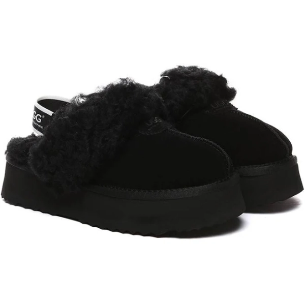 Women AUSTRALIAN SHEPHERD UGG Platform Waffle Curly