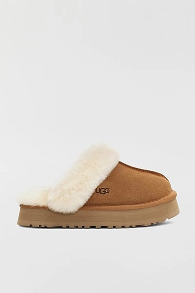 UGG Women's Disquette Platform Slipper in Chestnut, Women's at Urban Outfitters