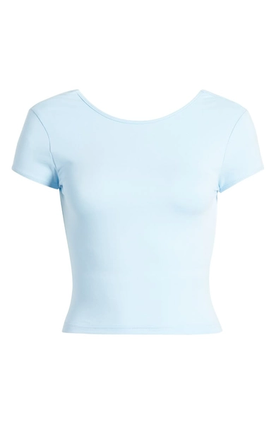 EDIKTED Bambi Open Back Crop T-Shirt | Nordstrom | Baby blue shirt, Light blue shirts, Cute tops for teenagers