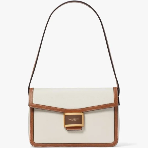 Kate Spade Katy Colorblocked Textured Leather Shoulder Bag