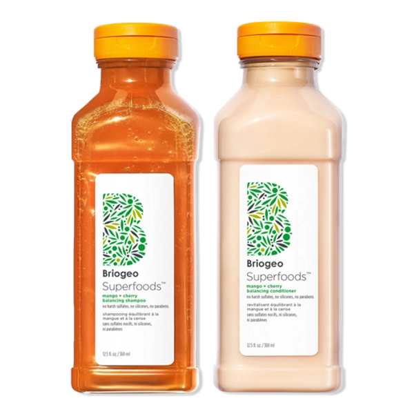 Superfoods Mango + Cherry Balancing Shampoo + Conditioner Duo
