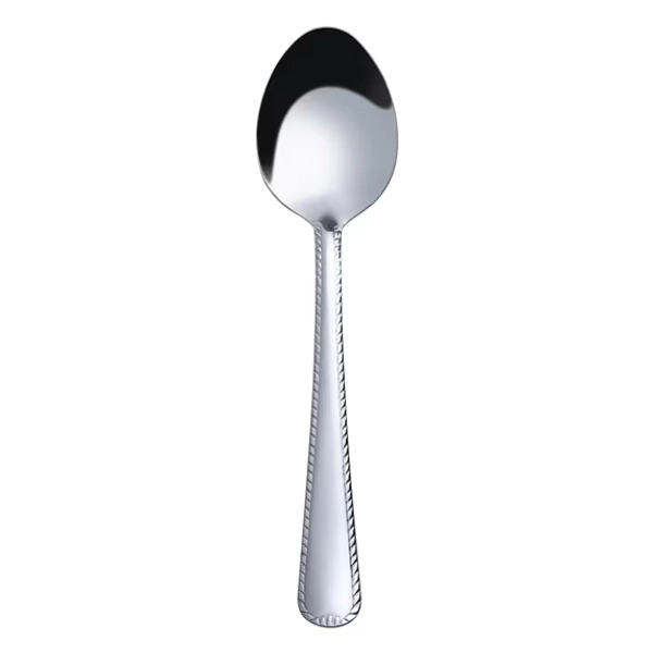 Mainstays Lace Stainless Steel Silver Adult Dinner Spoon, 4- Piece Set