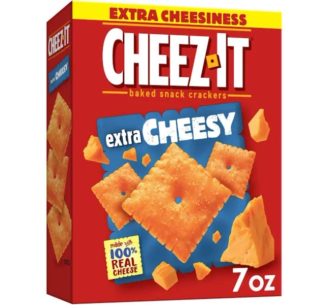 Cheez-It Baked Snack Crackers Extra Cheesy 7 oz