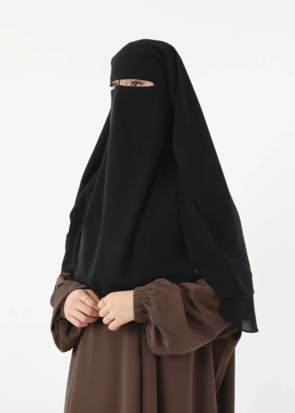 Niqab and Khimar Set Selma 2 Layer Medium - Ina Collection