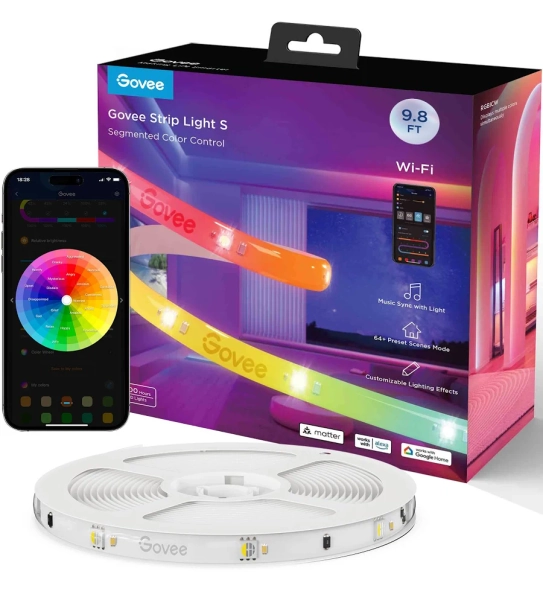 Govee 9.8ft Wi-Fi RGBICW LED Strip Light