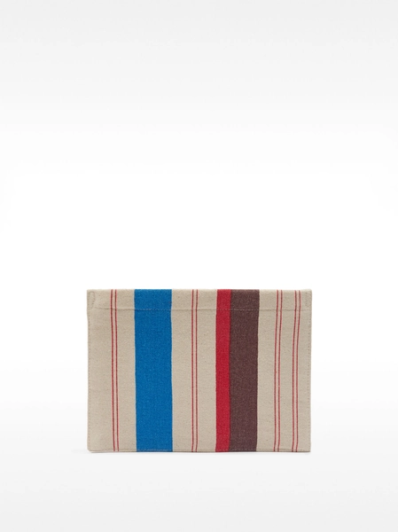 Striped multipurpose pouch