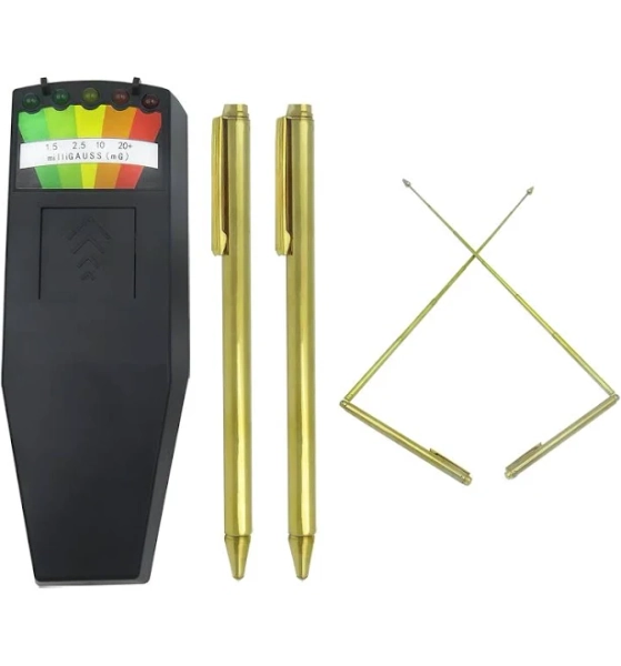 Ghost Paranormal Equipment Handheld 5 Led Emf Meter Magnetic Field Detector For Indoor & Outdoor Inspections