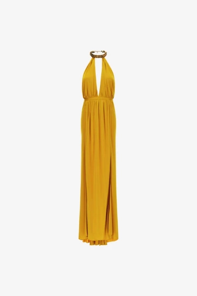 Long dress with jewel detail