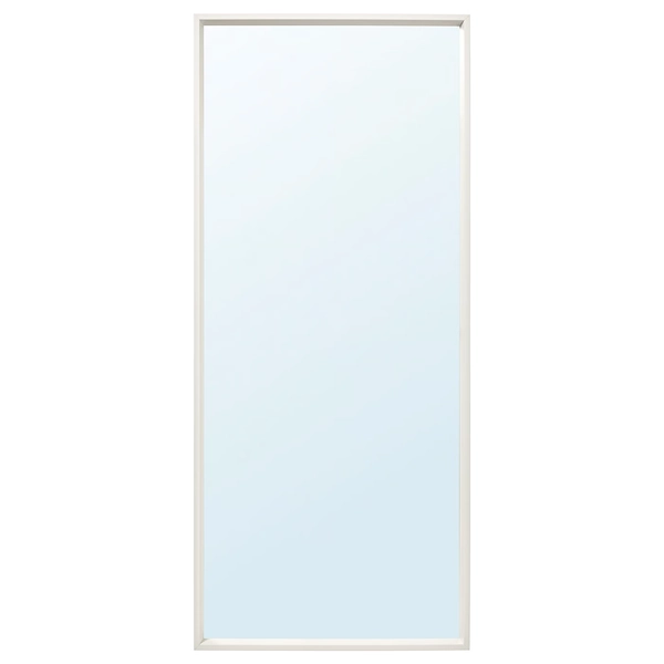 NISSEDAL Mirror - white 25 5/8x59 "