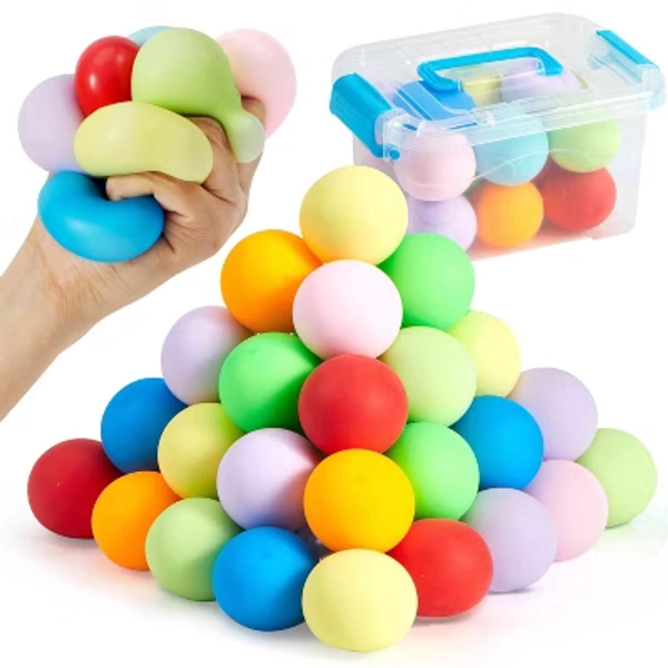 Joyfy Slow Rising Stress Balls  Squishy Sensory Fidget Toys, Hand Therapy Balls for Anxiety Relief, Classroom Prize Bag Stuffers, Party Favors 9 PCS