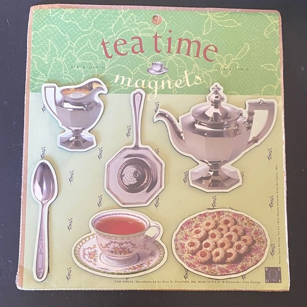Blue Q Kitchen | Blue Q Tea Time Magnet Set - Silver And Green | Color: Silver | Size: Os in 2025 | Coffee and tea accessories, Coffee kitchen, Tea pots