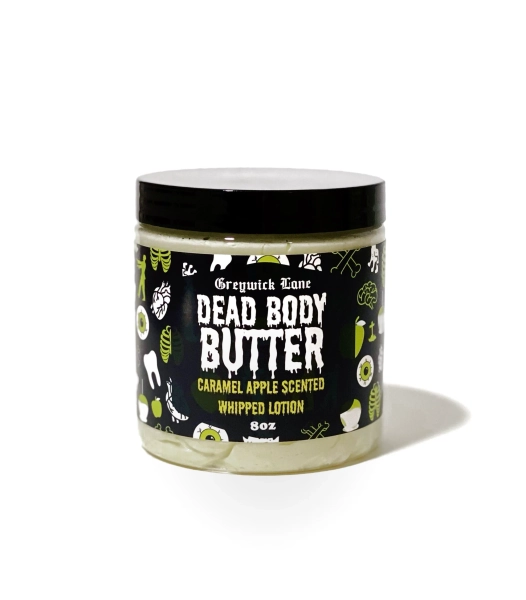 Caramel Apple Whipped Lotion | Dead Body Butter | Spooky Halloween Skincare | Zombie Movie Bath Gift, 8oz