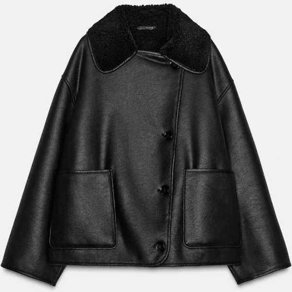 Zara Women's Zw Collection Double-Faced Jacket