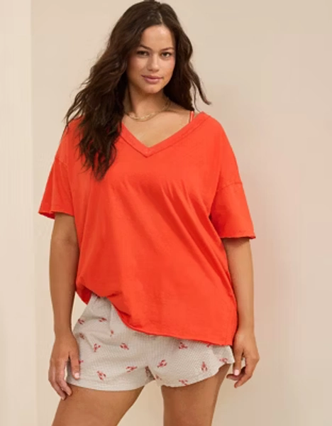 Aerie Oversized V-Neck Boyfriend T-Shirt