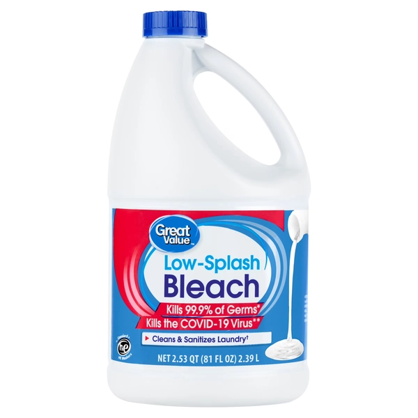 Great Value Low-Splash Bleach, 81 fl oz - Walmart.com