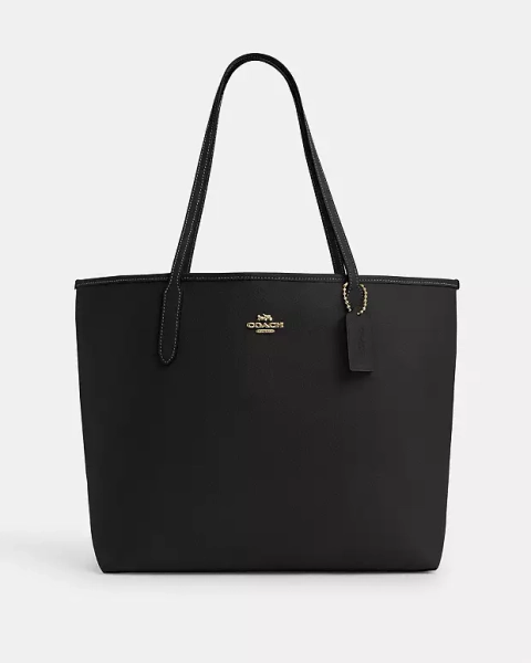 Gold/Black City Tote Bag