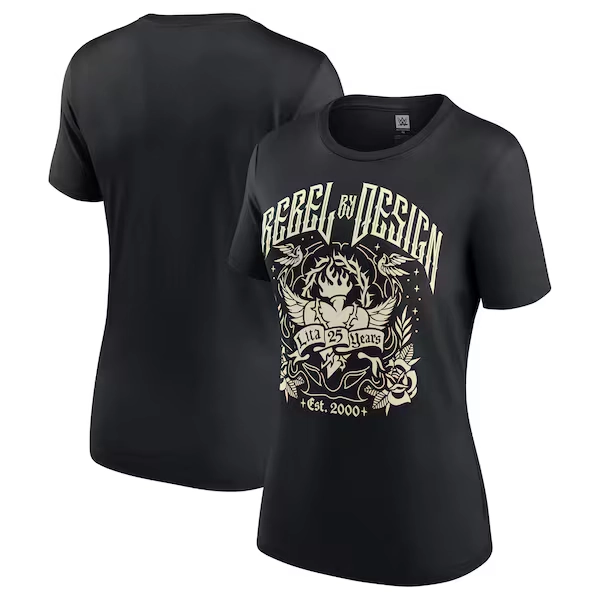Women's Black Lita 25 Years Logo T-Shirt