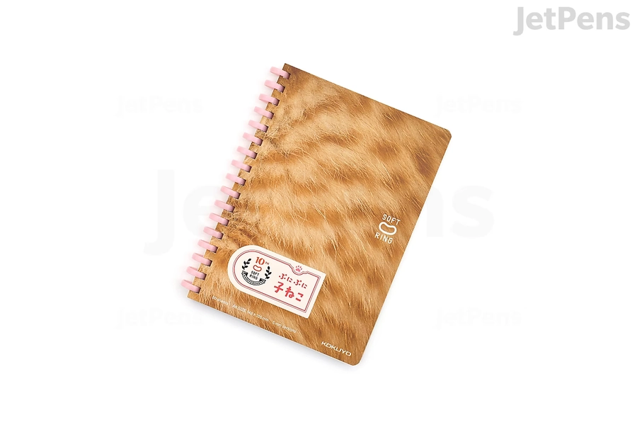 KOKUYO Soft Ring Notebook - A6 - 5 mm Graph - Puni Puni Kittens - Orange - Limited Edition