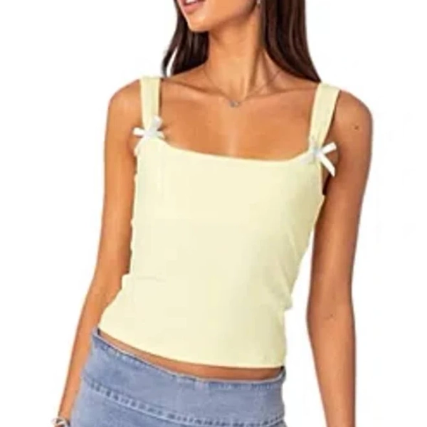Edikted Lola Ribbed Tank Top
