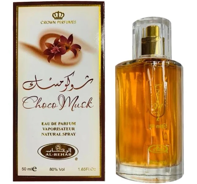 Al-Rehab Choco Musk Eau de Parfum Spray for Women 1.7 Oz