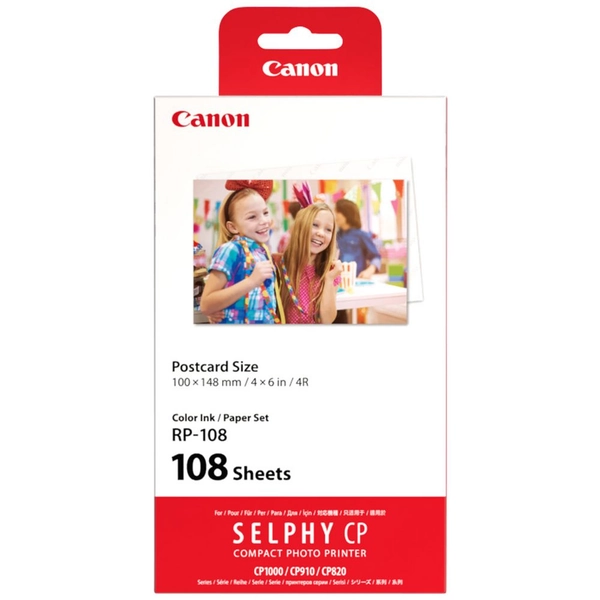 Canon SELPHY RP-108 Color Ink/Paper Set 108 Sheets