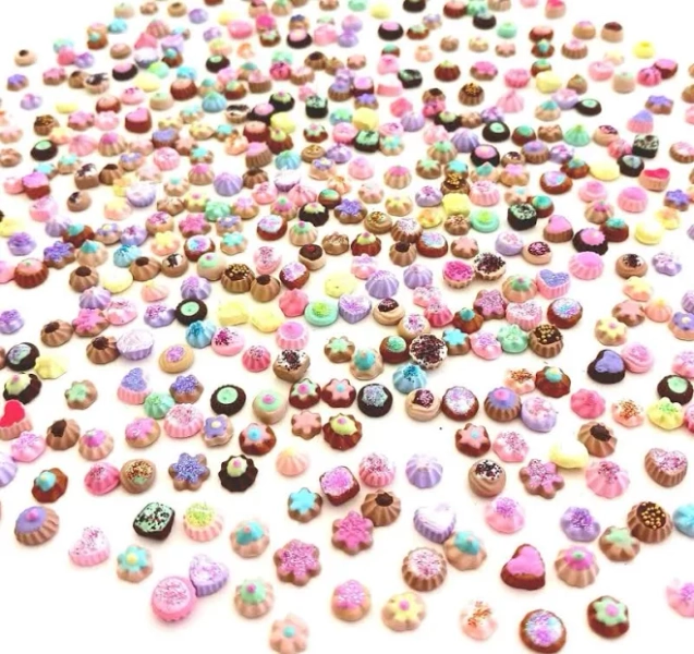 Dollhouse Miniature Cookies Miniature Food 1:12 Scale Fairy Garden Accessory Handmade Realistic Polymer Clay Food OOAK Set of 5,10,15 pcs