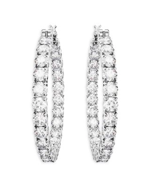 Matrix Crystal Inside Out Hoop Earrings 