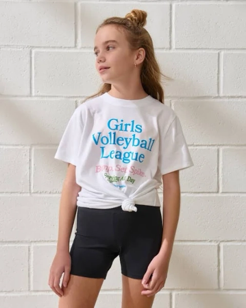 Abercrombie & Fitch Girls' Sports Back Graphic Short Sleeve T-Shirt