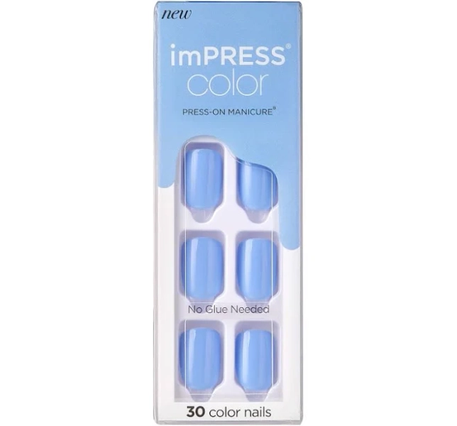 KISS Color Press-On Nails Baby Why So Blue
