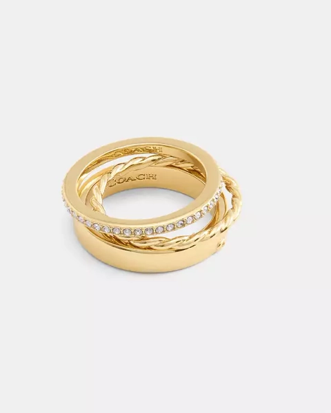 Gold Delicate Ring Set