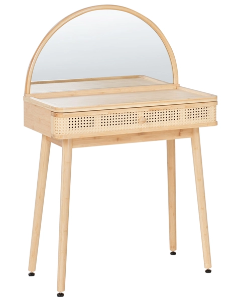 Toucador com espelho RANCHERIA Castanho claro