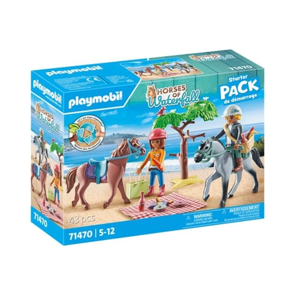 PLAYMOBIL 71470 Horses of Waterfall: Horse Riding Trip Starter Pack