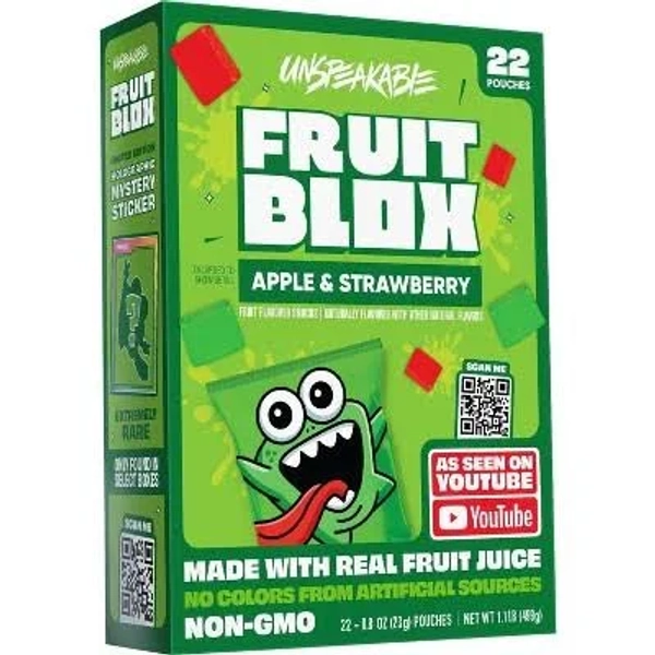 FruitBlox Apple & Strawberry Fruit Flavored Snacks