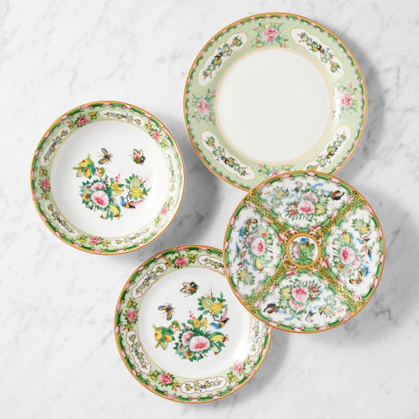 Famille Rose 12-Piece Dinnerware Set
