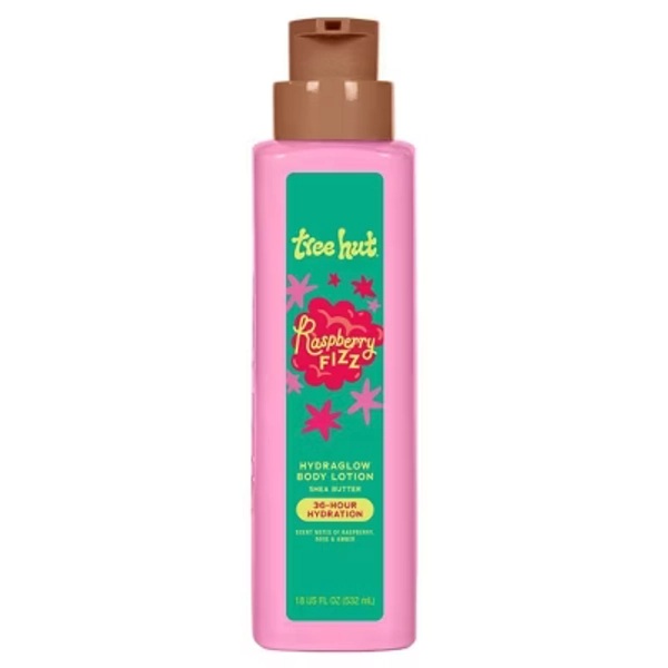 Tree Hut Hydraglow Body Lotion - Raspberry Fizz - 18 fl oz