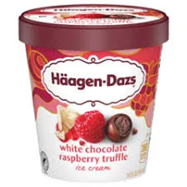 Haagen-Dazs Ice Cream, White Chocolate Raspberry Truffle, 14 fl oz (414 ml)