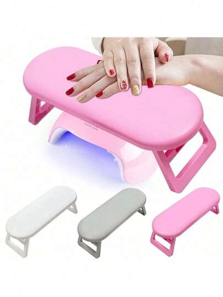 1pc-Foldable Nail Arm Rest, Nail Hand Rest For Nails Tech, Macaron Hand Rest Stand For Acrylic Nail, Portable Acrylic Hand Holder, Nail Pillow Arm Rest, Nail Supplies For Manicure Table(Hand Pillow And Pad Sold Separately)