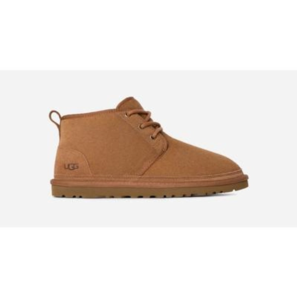 UGG® Men's Neumel Leather Shoes Chukka Boots in Brown/, Size 17