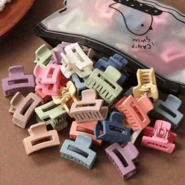 30pcs/Pack Women's Macaron Color Mini Square Hair Clips, 2.5cm Hair Claws Hair Accessories, Cute & Stylish Hair Clips, Fashion Hair Accessories, Elegant Hair Clips, Women Hair Claws, Suitable For Autumn/Winter Holiday Outfit