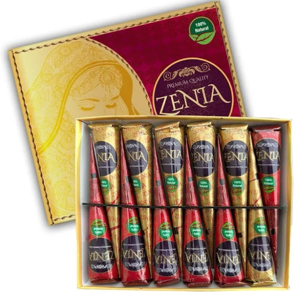 Zenia Fresh & Natural Henna Cones
