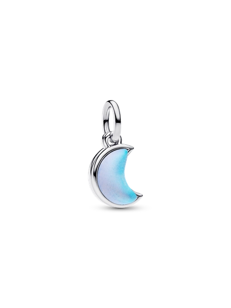 Crescent Moon Double Dangle Charm