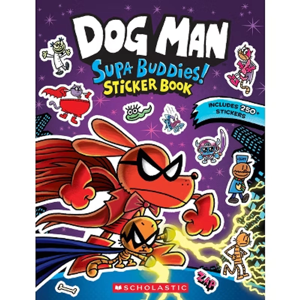 Dog Man: Official Supa Buddies Sticker Book - by Scholastic (Paperback)