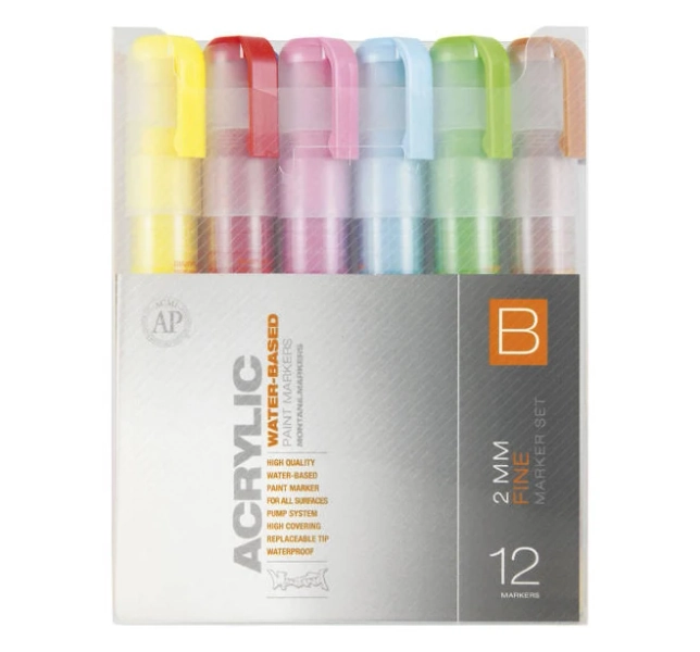 Montana Acrylic Marker Set of 12 B