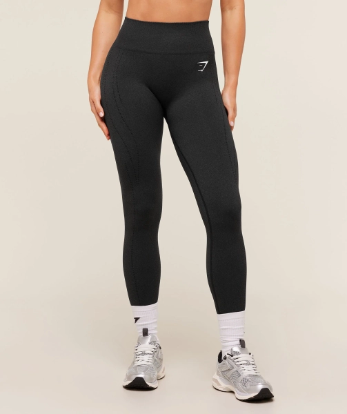 Gymshark Vital Warm Leggings - Black Marl