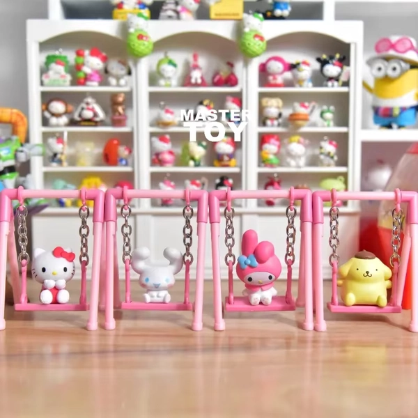 Original Sanrio Characters Swinging Capsule Toys Anime Figure Hello Kitty My Melody Kuromi Doll Model Collect Ornaments - AliExpress 26