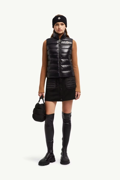 Black Ghany Down Vest - Vests for Women | Moncler US