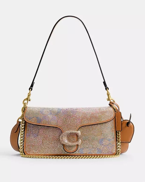 Brass/Rainbow Multi Tabby Shoulder Bag 26 In Crystal Signature