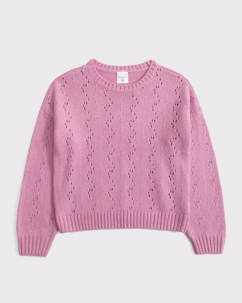 stitched crew sweater